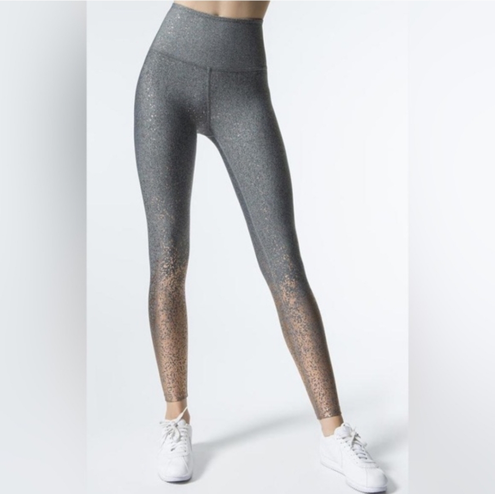 Beyond Yoga Alloy Ombre Sparkle Legging High Waist Copper Space Dye Medium Comfy